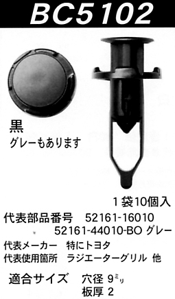 内張りクリップBC5102